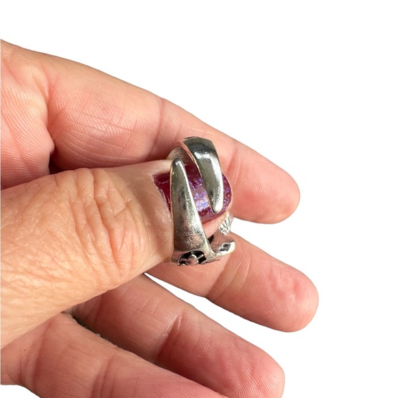 Cobra Silver Open Back Ring - Picture 6 of 7